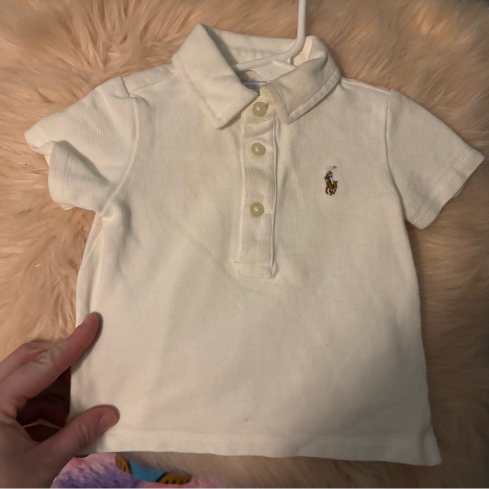 Ralph Lauren Cream Polo Shirt for Kids